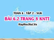 Bài 6.2 trang 8 Toán 6 Tập 2 Kết nối tri thức